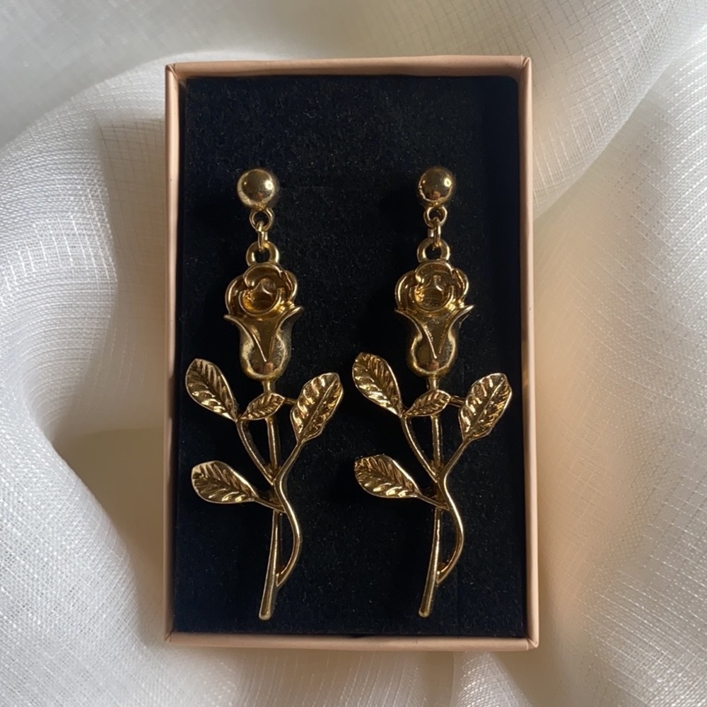 Rose Drop Earrings